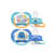 Avent Ultra Air Happy - Πιπίλα Σιλικόνης 6-18 Μηνών Σε Διάφορα Χρώματα, 2 τεμάχια (Κωδικός: SCF080/10)