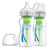 Dr.Brown's Options + Anti-Colic WB 92700 - Γυάλινο Μπιμπερό Με Φαρδύ Λαιμό Με Θηλή Σιλικόνης Από 0m+, 2x270ml
