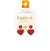 Farma Bijoux Υποαλλεργικά Σκουλαρίκια Κρεμαστές Κόκκινες Καρδιές 20,0mm, 1 ζευγάρι (Κωδικός: BEPS13)