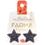 Farma Bijoux Hypoallergenic Black Star Earrings With Glitter 22mm, 1 pair (Code: BEL41C95)