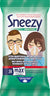Mega Sneezy Menthol - Υγρά Μαντηλάκια Για Το Κρυολόγημα, 12 τεμάχια