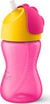 Philips Avent Bendy Straw Cup 12m+ Κύπελλο Mε Kαλαμάκι Xρώμα Φούξια 300ml