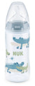 Nuk First Choice+ - Πλαστικό Μπιμπερό Με Θηλή Καουτσούκ (PP) Με Δείκτη Ελέγχου Θερμοκρασίας, 300ml