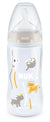 Nuk First Choice+ - Πλαστικό Μπιμπερό Με Θηλή Καουτσούκ (PP) Με Δείκτη Ελέγχου Θερμοκρασίας, 300ml