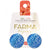 Farma Bijoux Υποαλλεργικά Σκουλαρίκια Στρογγυλά Κουμπιά Μπλε Γυαλιστερό 20mm, 1 ζευγάρι  (Κωδικός: LT12G)