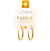 Farma Bijoux Υποαλλεργικά Σκουλαρίκια Κρίκοι Χρυσοί Με Ανάγλυφες Καρδιές 25mm, 1 ζευγάρι (Κωδικός: BECG530-25M)