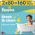 Pampers Fresh & Clean Baby Wipes - Βρεφικά Μωρομάντηλα Για Απαλό Καθημερινό Καθαρισμό, 2x80 τεμ