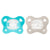 Chicco Psysioforma Dual Soft - Πιπίλα Σιλικόνης Γκρι-Σιέλ 6-16m, 2 τεμάχια