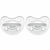 Chicco Psysioforma Soft Crystal - Πιπίλα Σιλικόνης Διάφανη 6-16m, 2 τεμάχια