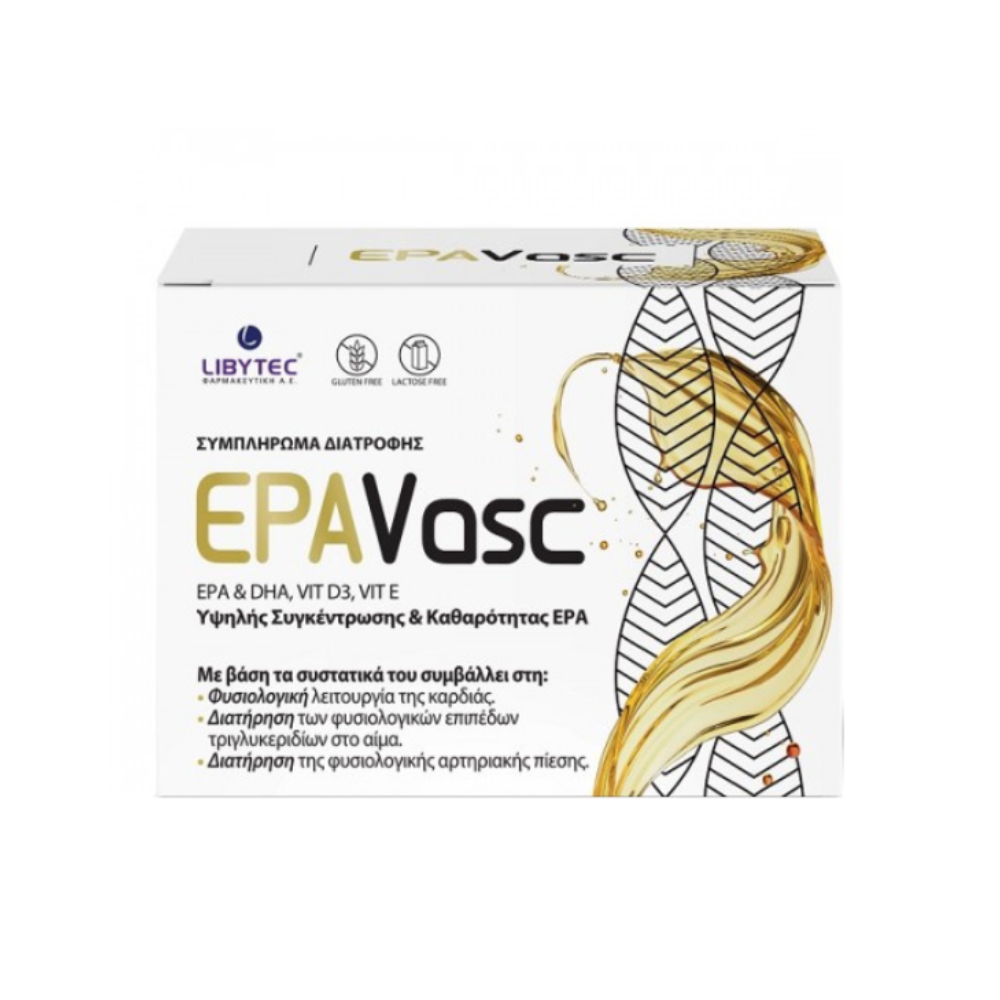 Libytec EPAVasc 3720mg - Συμπλήρωμα Διατροφής Για Την Καλή Λειτουργεία ...