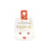 Farma Bijoux Υποαλλεργικά Σκουλαρίκια Επίπεδες Πέρλες Κρεμ Χρώμα 6mm, 1 ζευγάρι (Κωδικός: BEPP6C41)