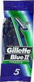 Gillette Blue II Plus - Ανδρικά Ξυραφάκια Μιας Χρήσης, 5 τεμάχια