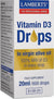 Lamberts Vitamin D3 Drops In Virgin Olive Oil - Συμπλήρωμα Διατροφής Βιταμίνης D3, 20ml / 600 σταγόνες