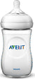Avent Natural - Πλαστικό Μπιμπερό Με Θηλή Σιλικόνης Αργής Ροής 1m+, 260ml