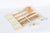 Boobam Tensils Cutlery Beige Set - Σετ Μαχαιροπήρουνα Από 100% Οργανικό Βamboo, 7 τεμάχια